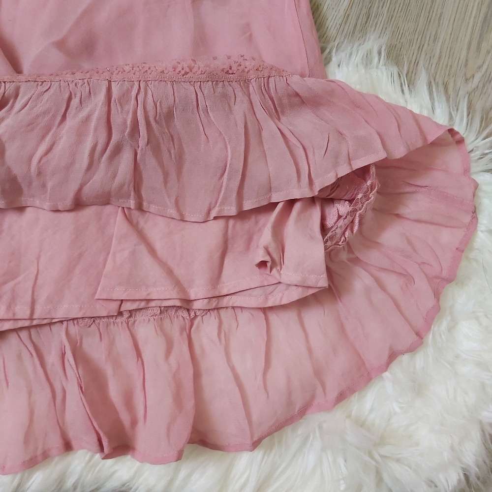 Blush pink flowy Triangle dress - Picture 3 of 8